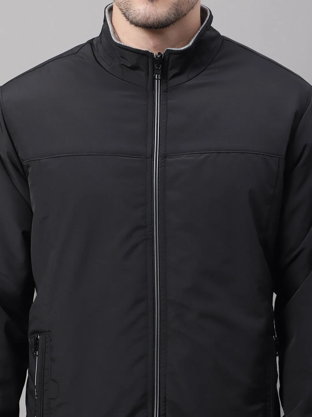 Men Reversible Black Jacket