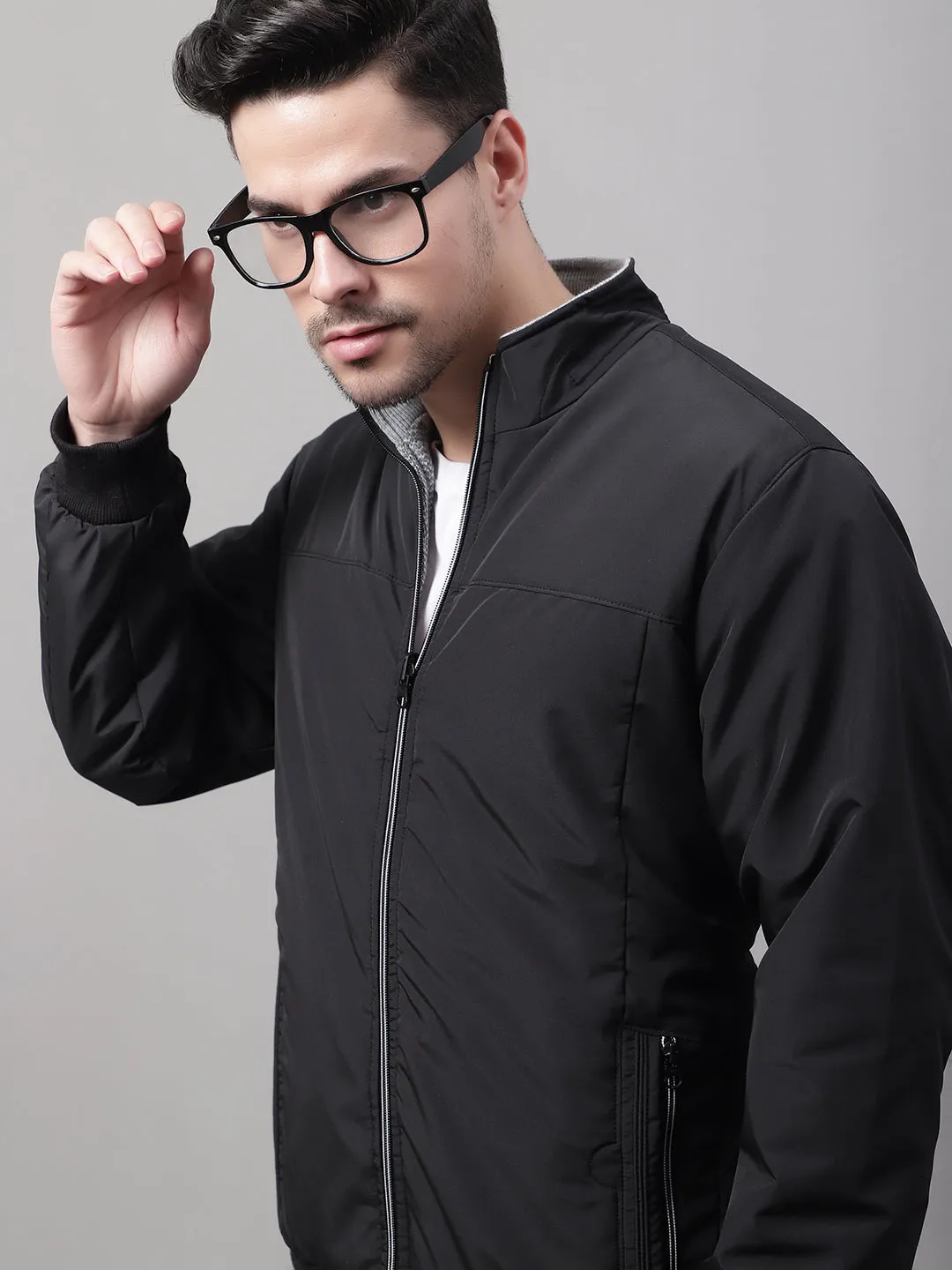 Men Reversible Black Jacket