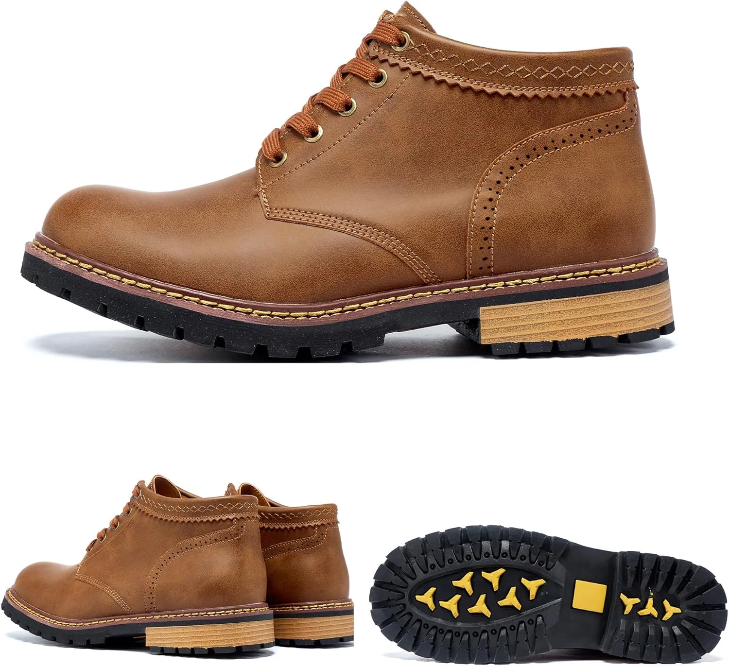 Men's Chelsea Ankle Boots Cowboy Boots Dress Casual Shoes Punk Rock Western Boots