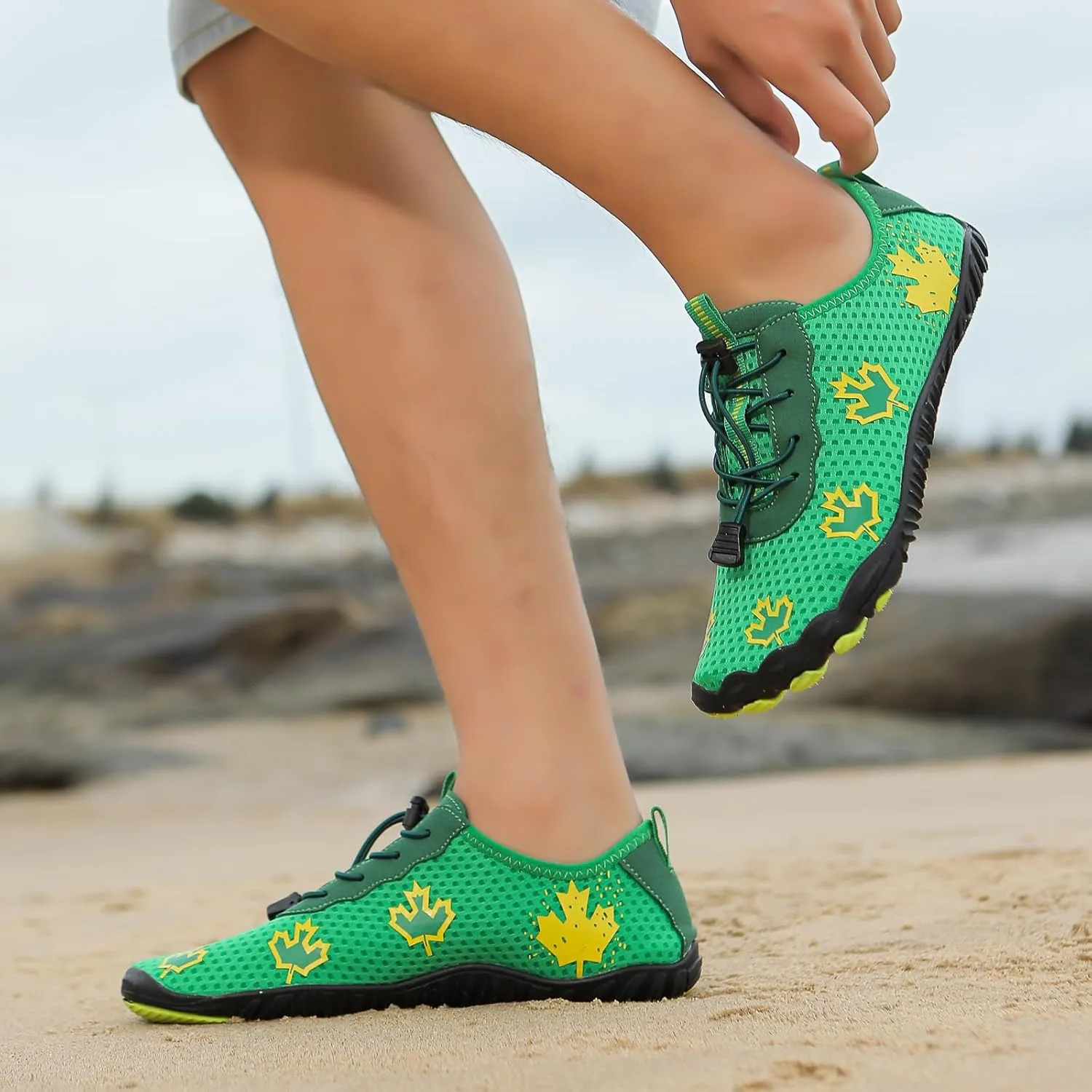 Mens Water Shoes, Quick Drying Aqua Beach Pool Swim Lightweight Sneakers, Barefoot Shoes Women Men, Sock Hiking Sports, Hike Waterproof Trail Running Healthy Non Slip Outdoor Activities