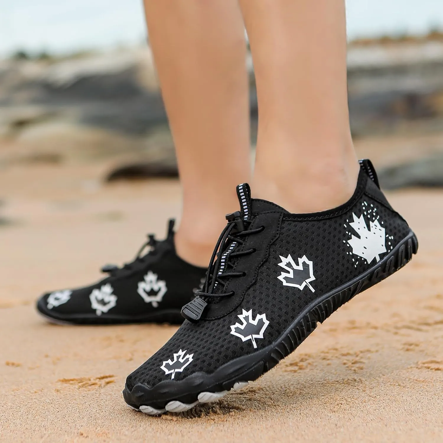 Mens Water Shoes, Quick Drying Aqua Beach Pool Swim Lightweight Sneakers, Barefoot Shoes Women Men, Sock Hiking Sports, Hike Waterproof Trail Running Healthy Non Slip Outdoor Activities
