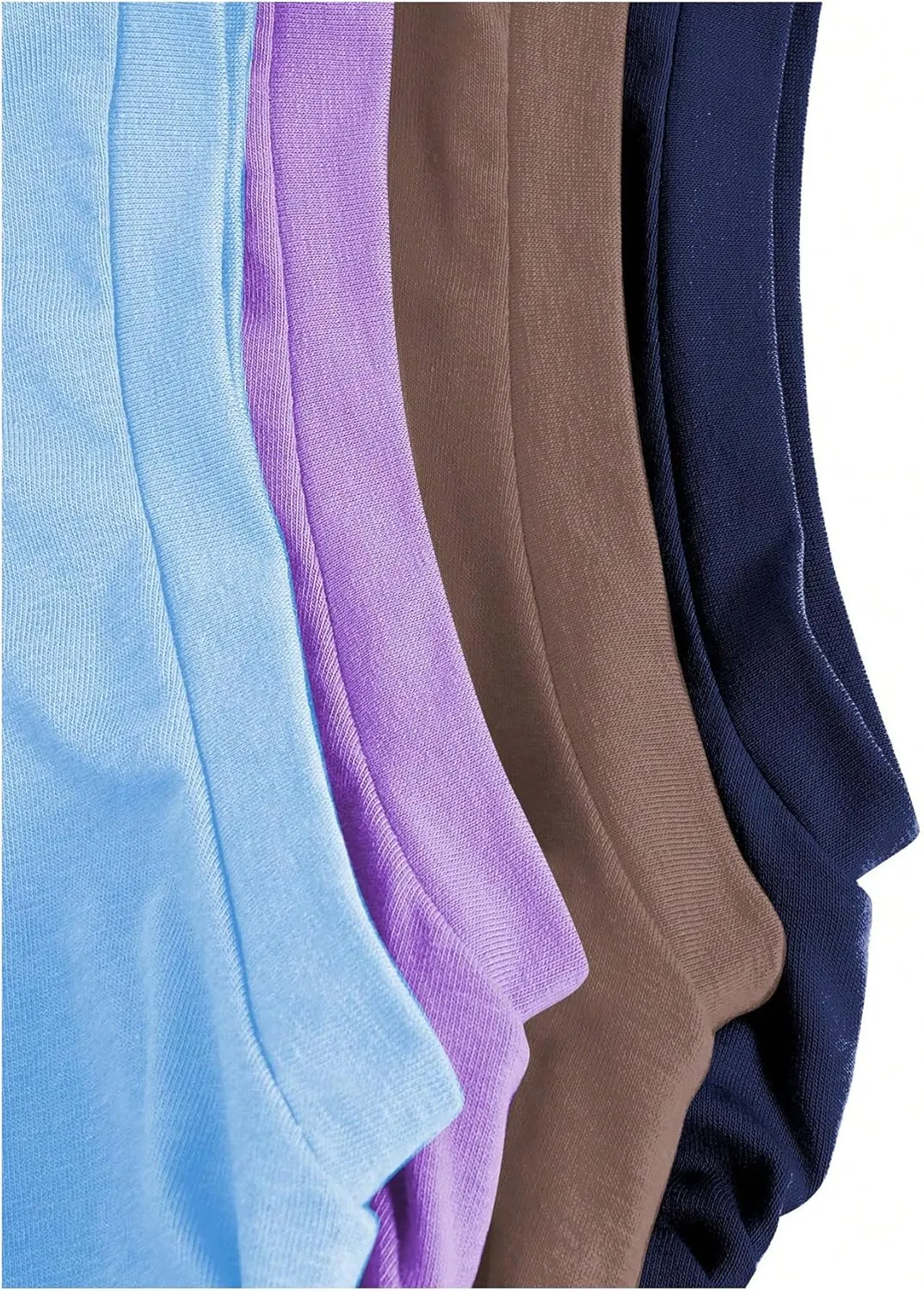 Milumia Girl's 4 Pack Dance Tops Ruched Knot Side Solid Round Neck Crop Tank Tops