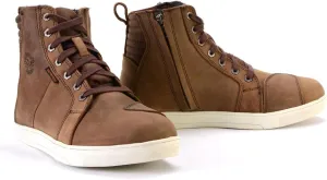 Milwaukee Leather MBM9113 Men's Brown Waterproof Leather Motorcycle Reinforced Riding Shoes w/Ankle Support - 10.5