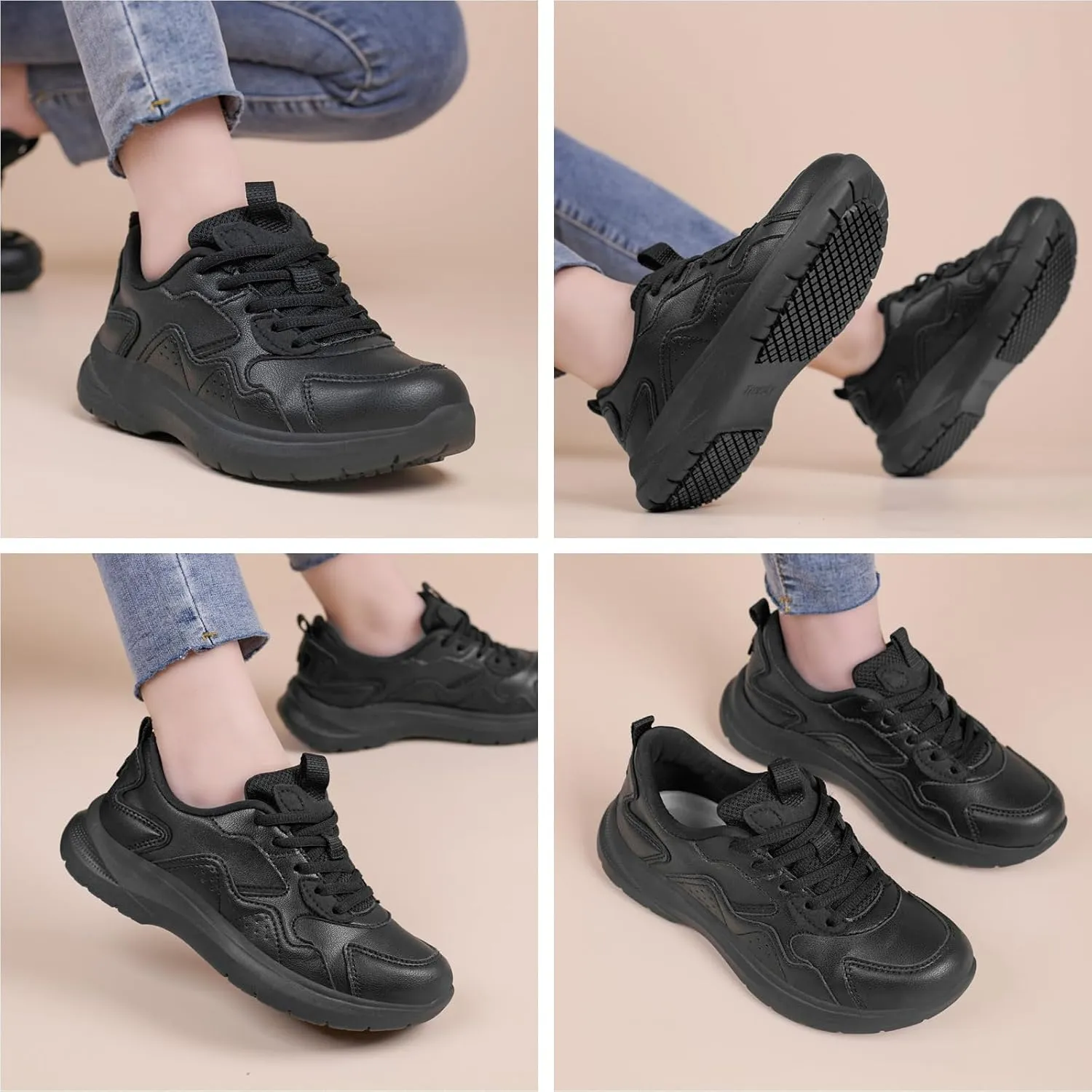 Non Slip Work Shoes Women Food Service Slip Resistant Restaurant Shoes Nursing Womens