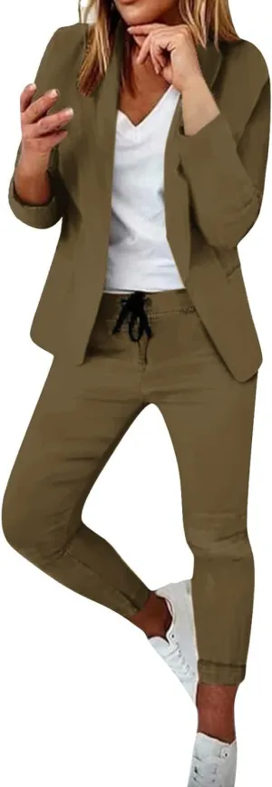Oprah's Favorite Things 2025 Blazer Set For Women Long Sleeve Dressy Office Suits Elegant Casual Business Sets Clothes