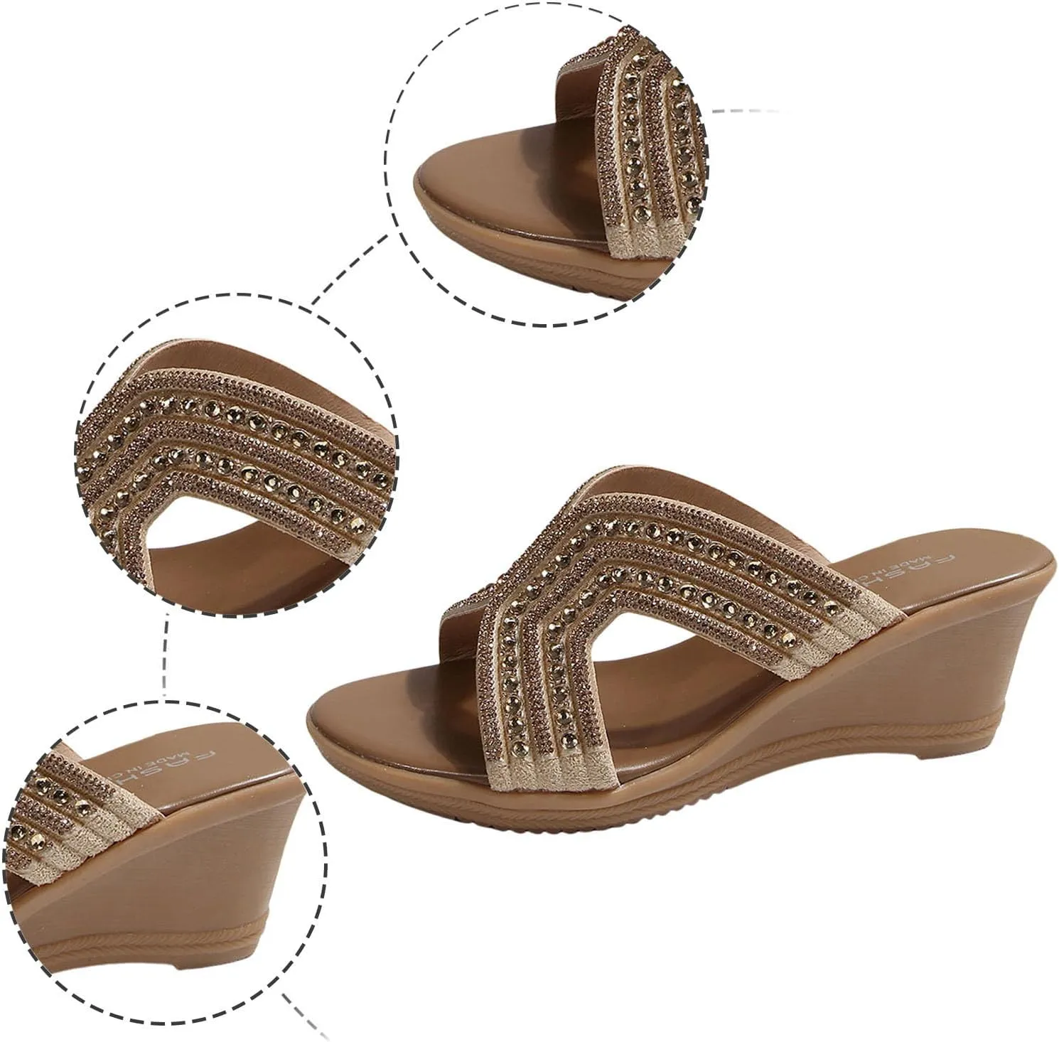 Orthopedic Sandals for Women 2025 Summer Dressy Flat Open Toe Platform Casual Flip Flops Arch Support Silppers Comfortable Slip on Beach Dress Shoes