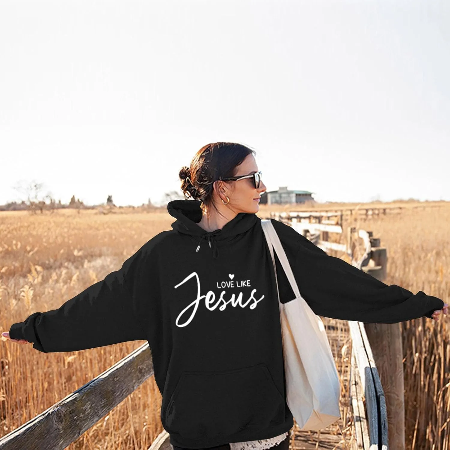 Oversized Letter Print Hoodies for Women Casual Long Sleeve Loose Fit Pullover 2025 Y2k Teen Girls Spring Clothes