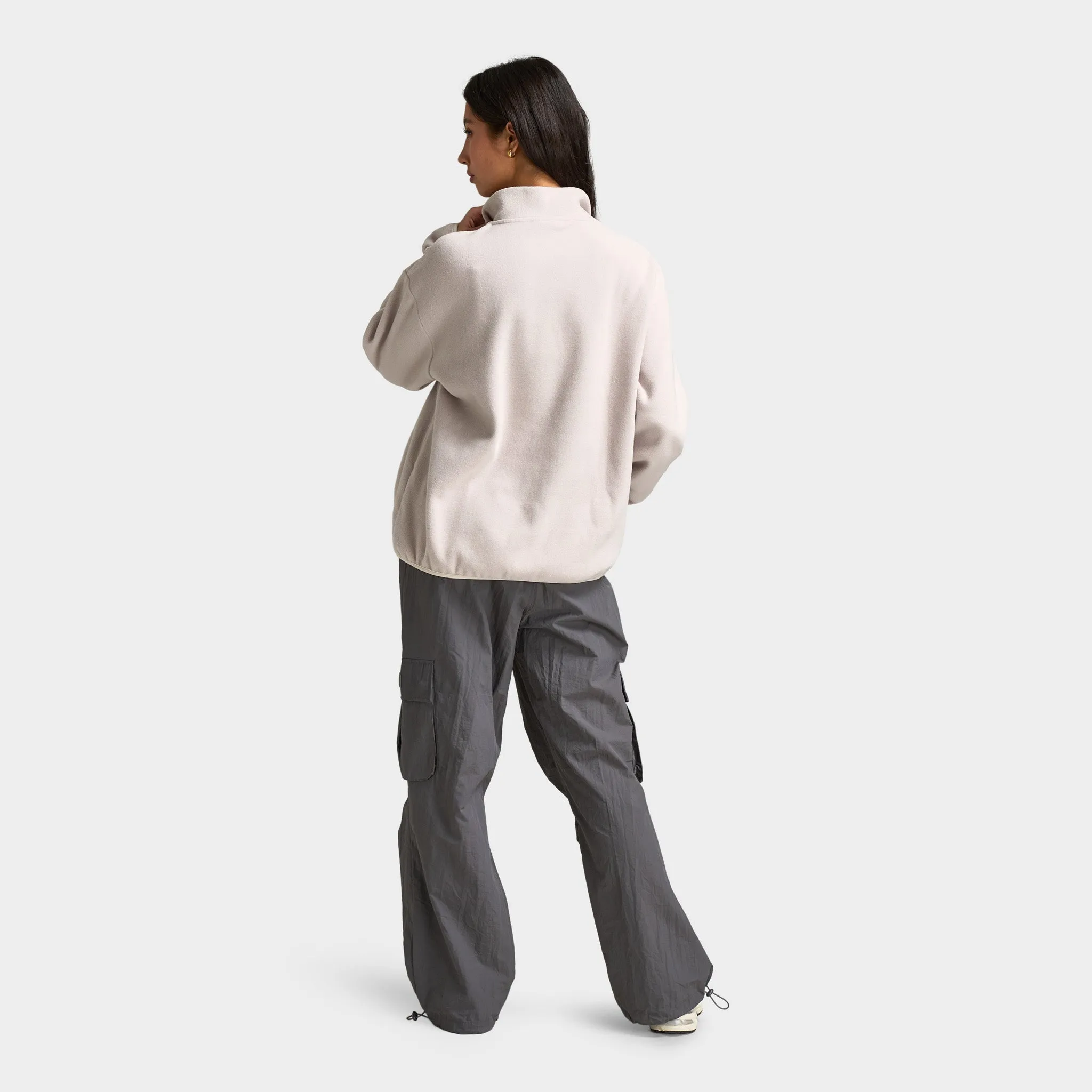 Pink Soda Women's Polar Fleece Quarter Zip / White