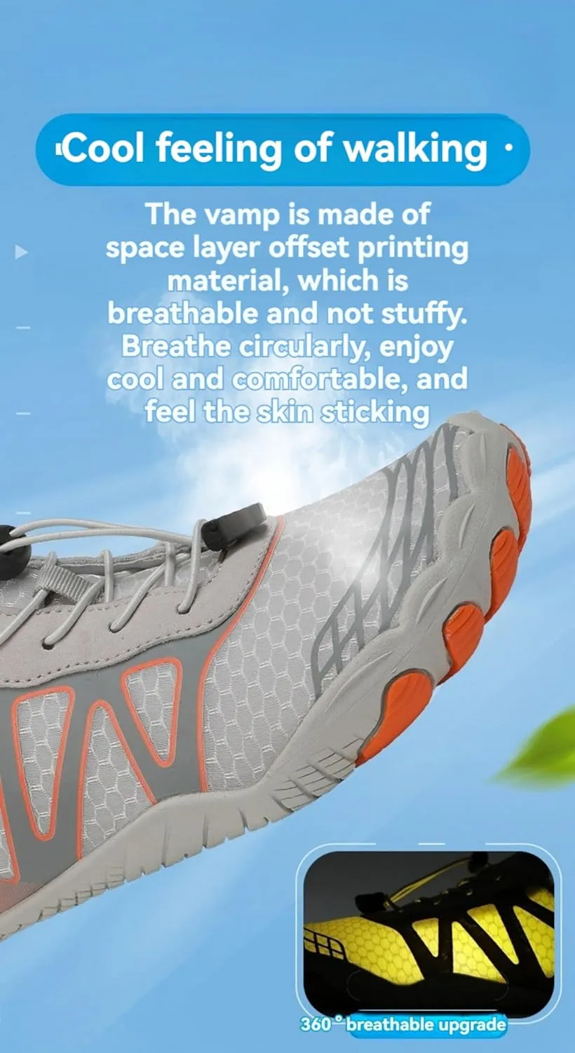 Pro Hike Barefoot Shoes for Women Men Footwear Barefoot Shoes Mens Comfortable Wide Toe Box Waterproof Trail Running Shoes Healthy & Non-Slip Barefoot Shoes