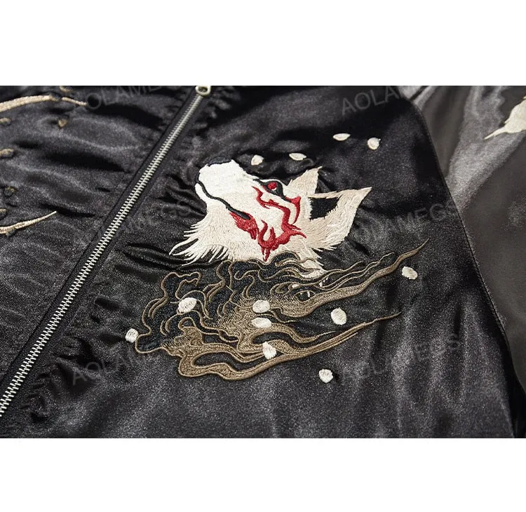 Retro Splicing Bomber Jacket