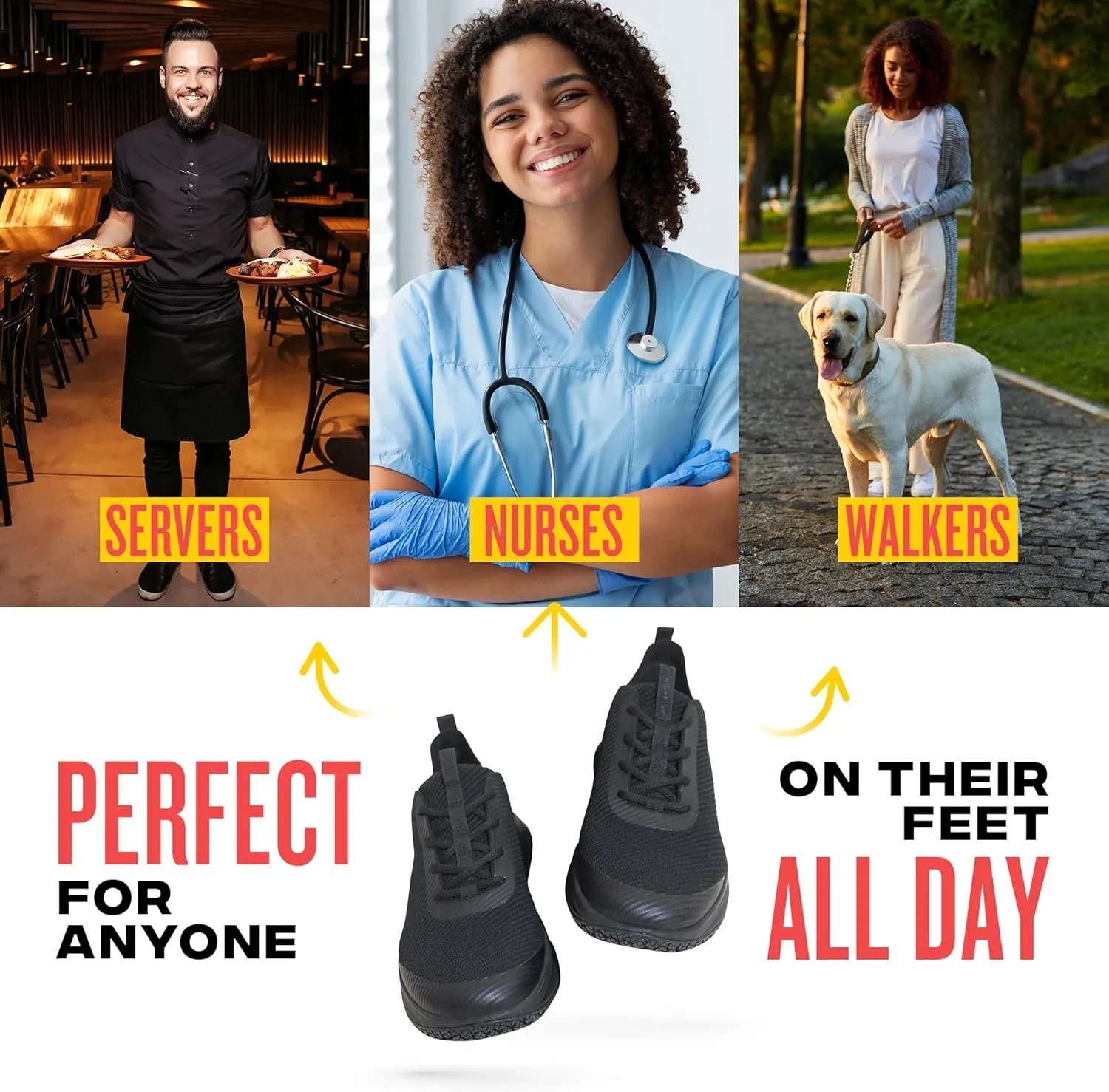 ROVR - Non Slip Shoes for Men & Women - Slip Resistant Work Shoes
