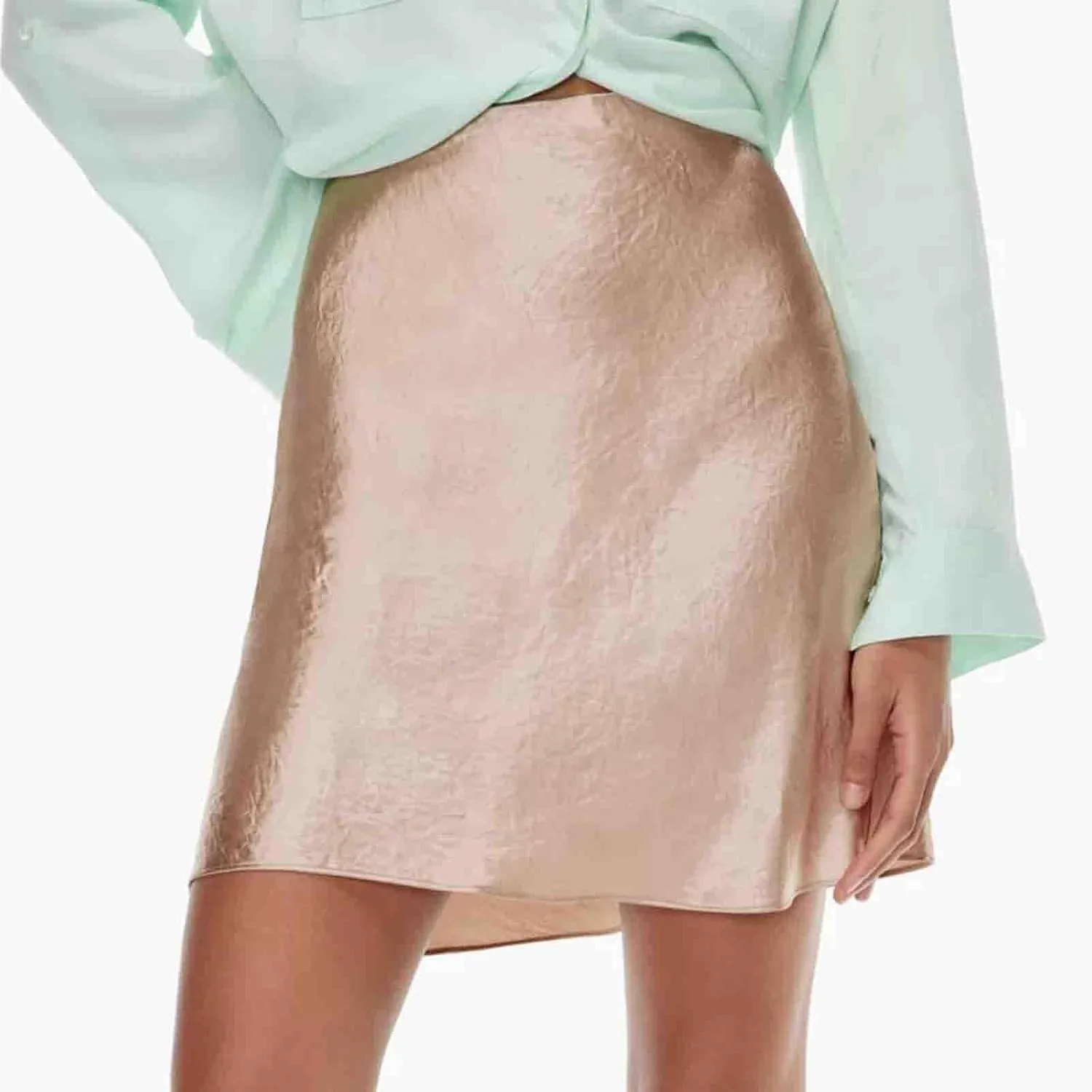 Short Skirt for Women Soft Smooth High Waisted Summer Skirts Solid Color Lightweight Quick Dry Mini Stain Skorts