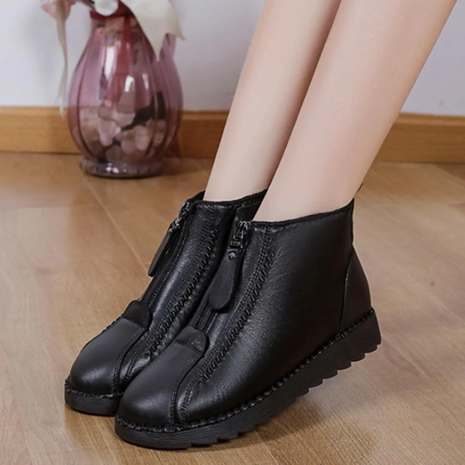 Snow Boots for Women aterproof Wide Width Mens Hiking Shoes Womens Warm Boots Men's Winter Shoes