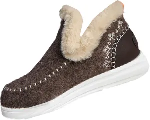 Snow Shoes For Men Non-Slip aterproof Fu Lined Ankle Booties Winter Walking Shoes For Men Slip On Shoes
