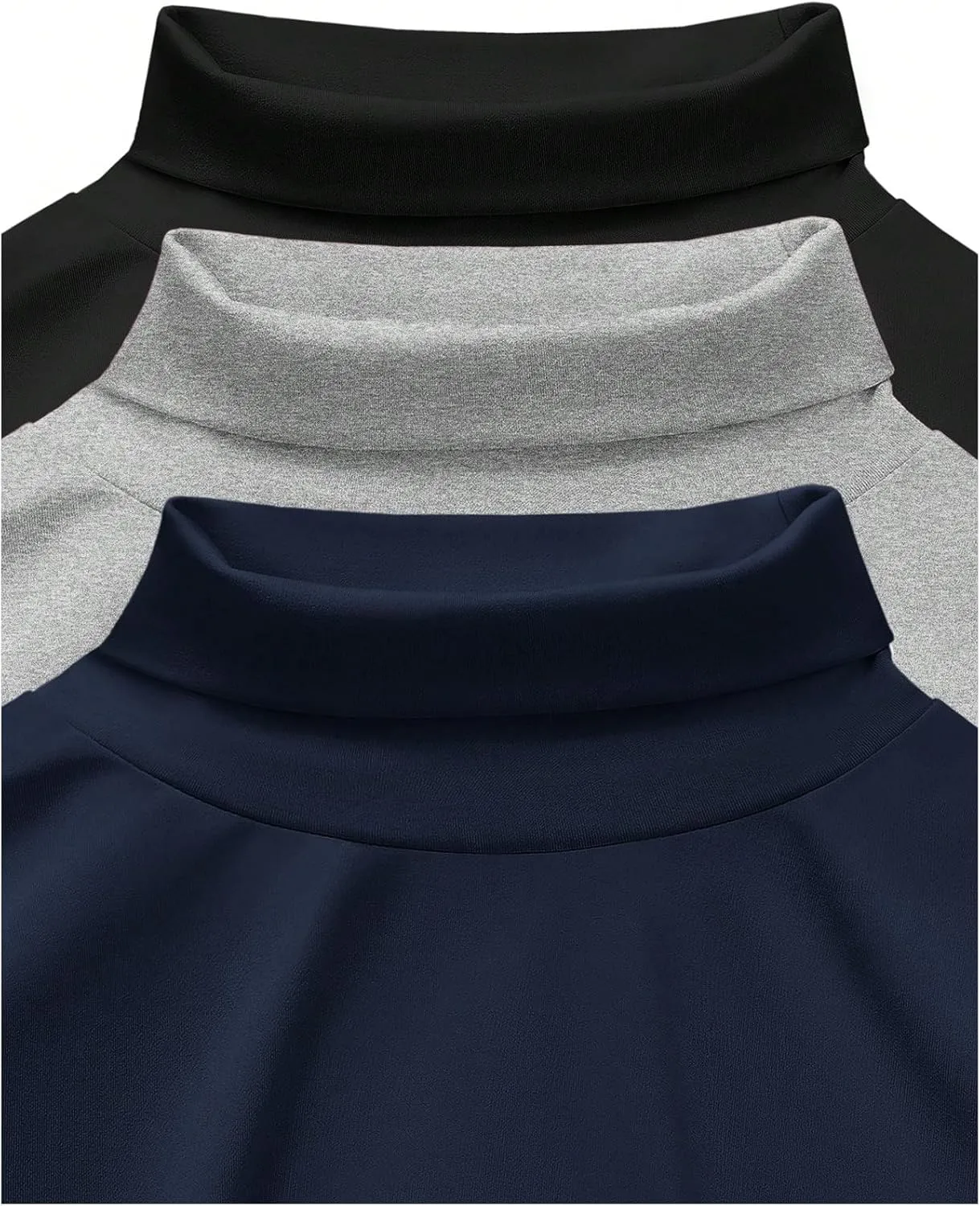 SOLY HUX Women's 3 Piece Tank Top Turtleneck Sleeveless Going Out Tops Casual Solid Tops