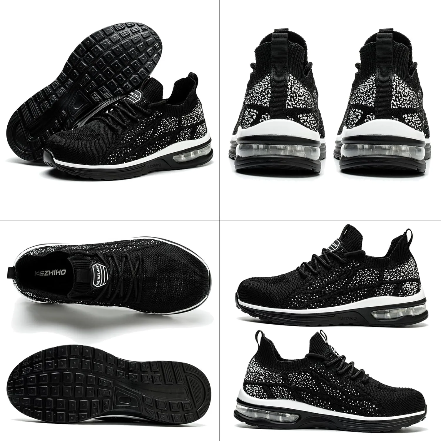 Steel Toe Shoes for Women Breathable Work Safety Sneakers Lightweight Comfortable Tennis Shoe Composite Toe Indestructible Shoes