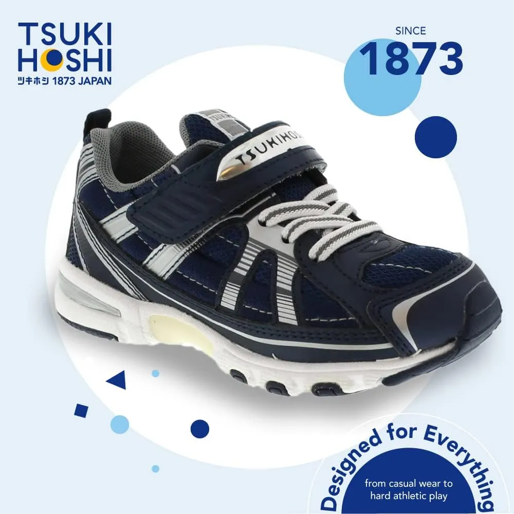 TSUKIHOSHI Storm Kids Shoes - Strap-Closure Machine-Washable Kids and Toddler Shoes with Wide Toe Box & Slip-Resistant, Non-Marking Outsoles