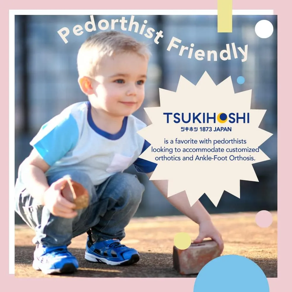 TSUKIHOSHI Storm Kids Shoes - Strap-Closure Machine-Washable Kids and Toddler Shoes with Wide Toe Box & Slip-Resistant, Non-Marking Outsoles
