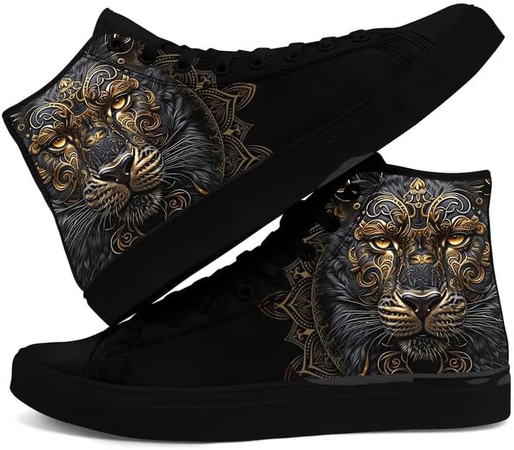 Unisex Fashion Skull High Top Sneakers Classic Lace-Up Canvas Shoes,Casual Cool Hip Hop Tennis Walking Shoes for Men Women