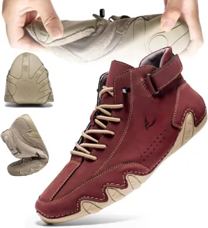 Vogany Shoes Women, Vogany Mens Shoes, Anthoern Shoes, Anthoern Orthopedic Shoes, Men's Waterproof Fashion Orthopedic Shoes-Red||10.5 Men /12 Women
