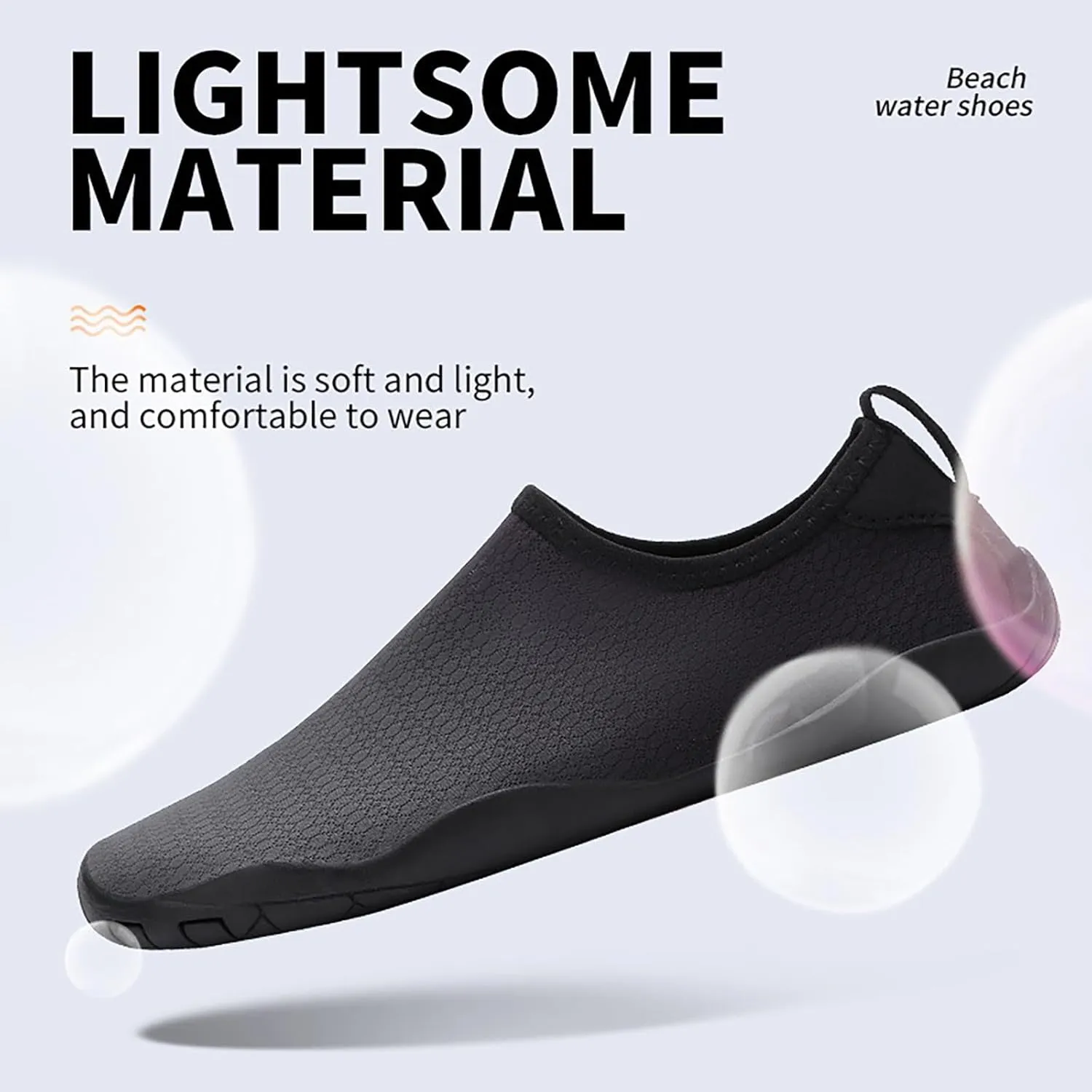 Water Shoes Men Wide Toe Box Quick Drying Slip On Barefoot for Pool Beach Surf Walk Water Yoga
