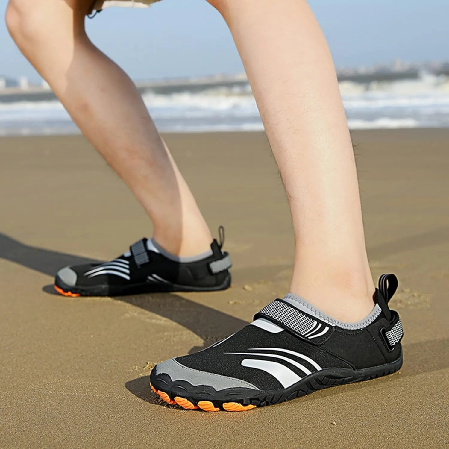 Water Shoes Men Wide Toe Box Quick Drying Slip On Barefoot for Pool Beach Surf Walk Water Yoga