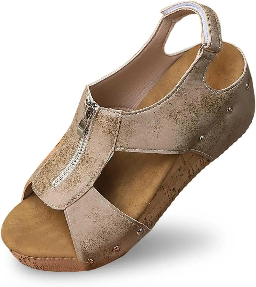 Wedge Sandals for Women Comfortable Platform Wedge Sandals Casual Dressy Summer Sandals Travel Outdoor Flip Flops Shoes