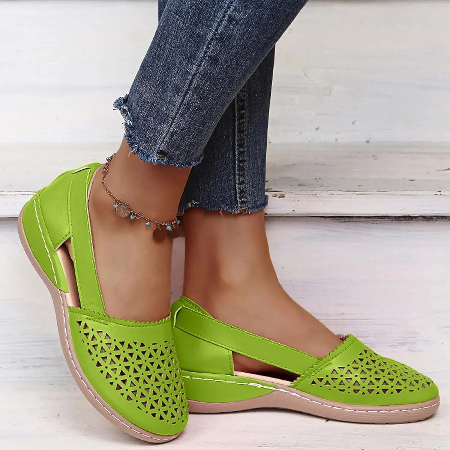 Women Shoes Fashionable And Comfortable Wedge Heeled Thick Soled Sandals Bare Boots Low Heel Sandals for Women Bling