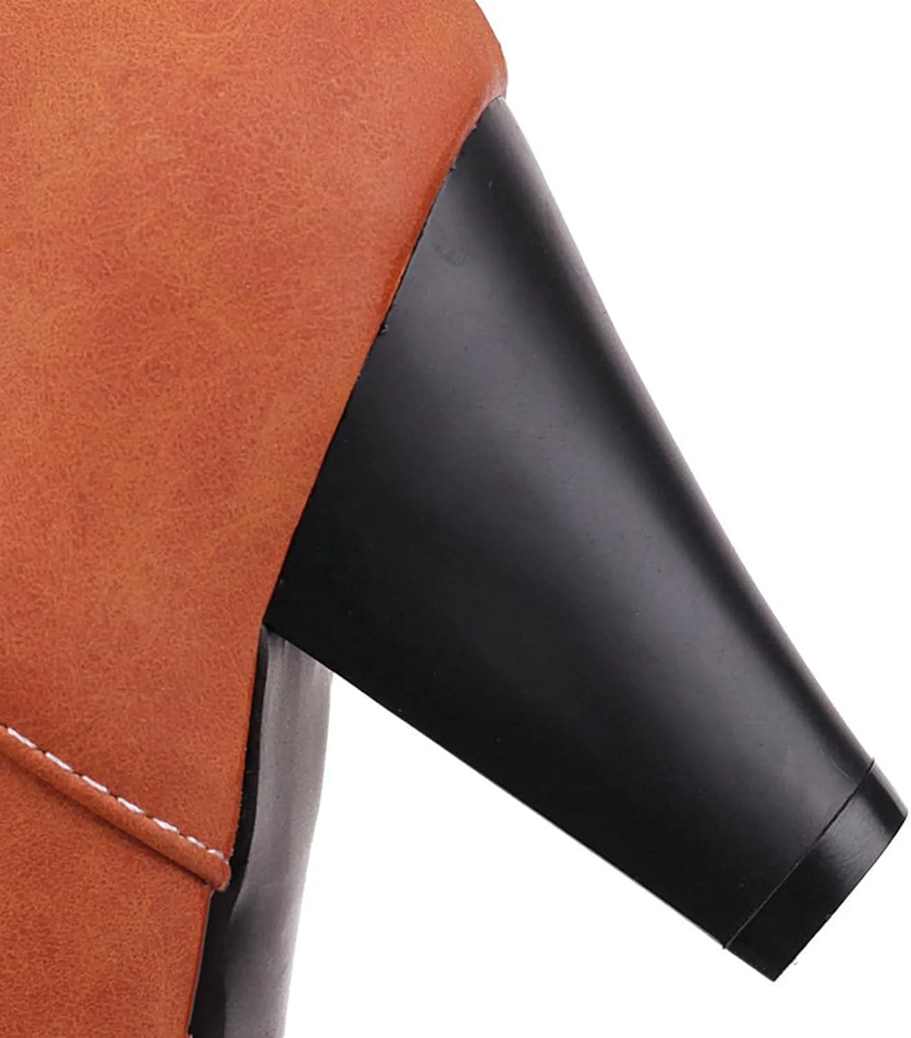 Women Vintage Ankle Strap Mary Jane Shoes Non Slip Thick High Heel Round Toe Dress Pumps