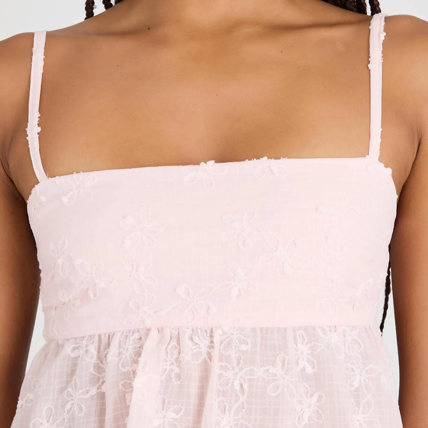 Women Y2k Embroidery Floral Square Neck Tank Tops Ruffle Flowy Summer Solid Camisole Backless Sleeveless Cami Shirt