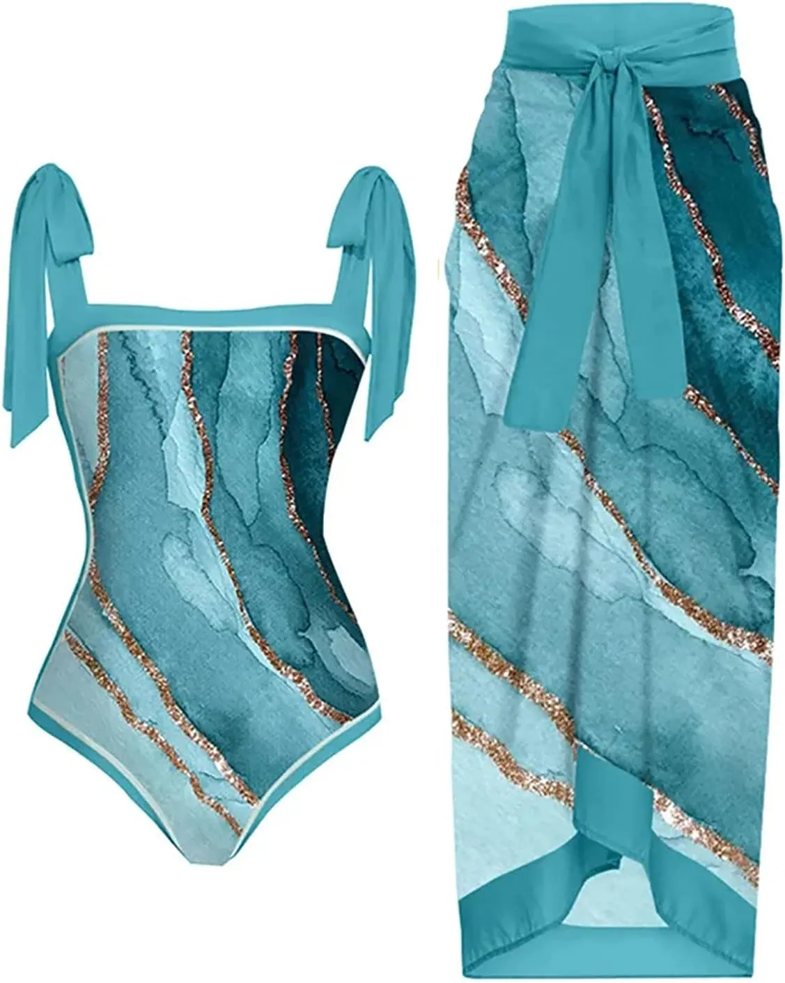 Women's Beach Match Elegant Swimsuits Sets - Pink Floral Triangle Bikini Swimsuits