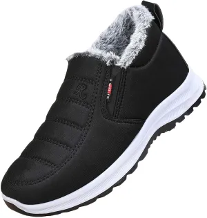 Womens Booties and Ankle Boots Plush Lined Casual Shoes Non Slip Walking Shoes Waterproof Winter Hiking Boots