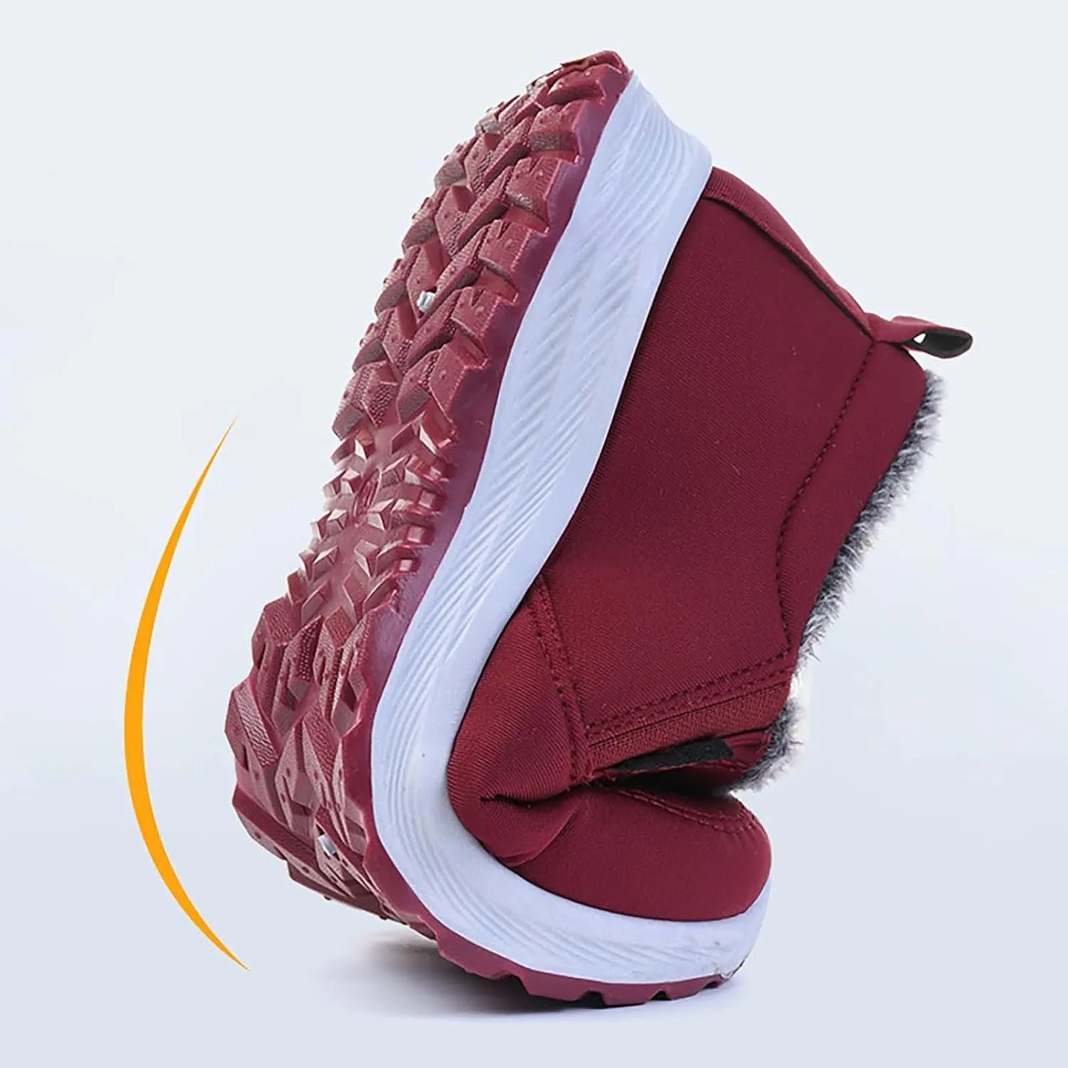 Womens Booties and Ankle Boots Plush Lined Casual Shoes Non Slip Walking Shoes Waterproof Winter Hiking Boots