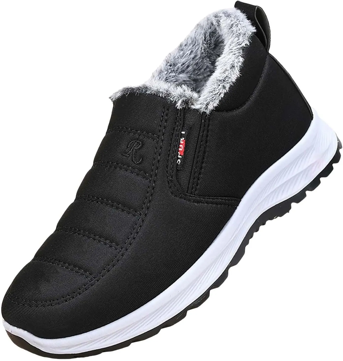 Womens Booties and Ankle Boots Plush Lined Casual Shoes Non Slip Walking Shoes Waterproof Winter Hiking Boots