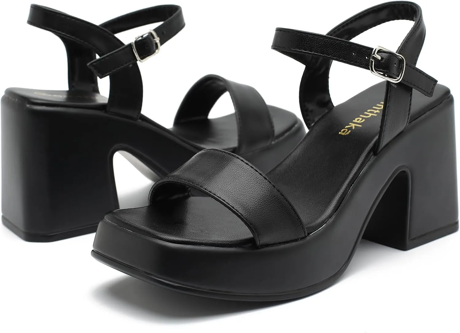 Women's Platform Heeled Sandals Comfortable Block Chunky Open Toe Ankle Strap Heels Fashion Wedding Party Evening Prom Dance Dress Shoes