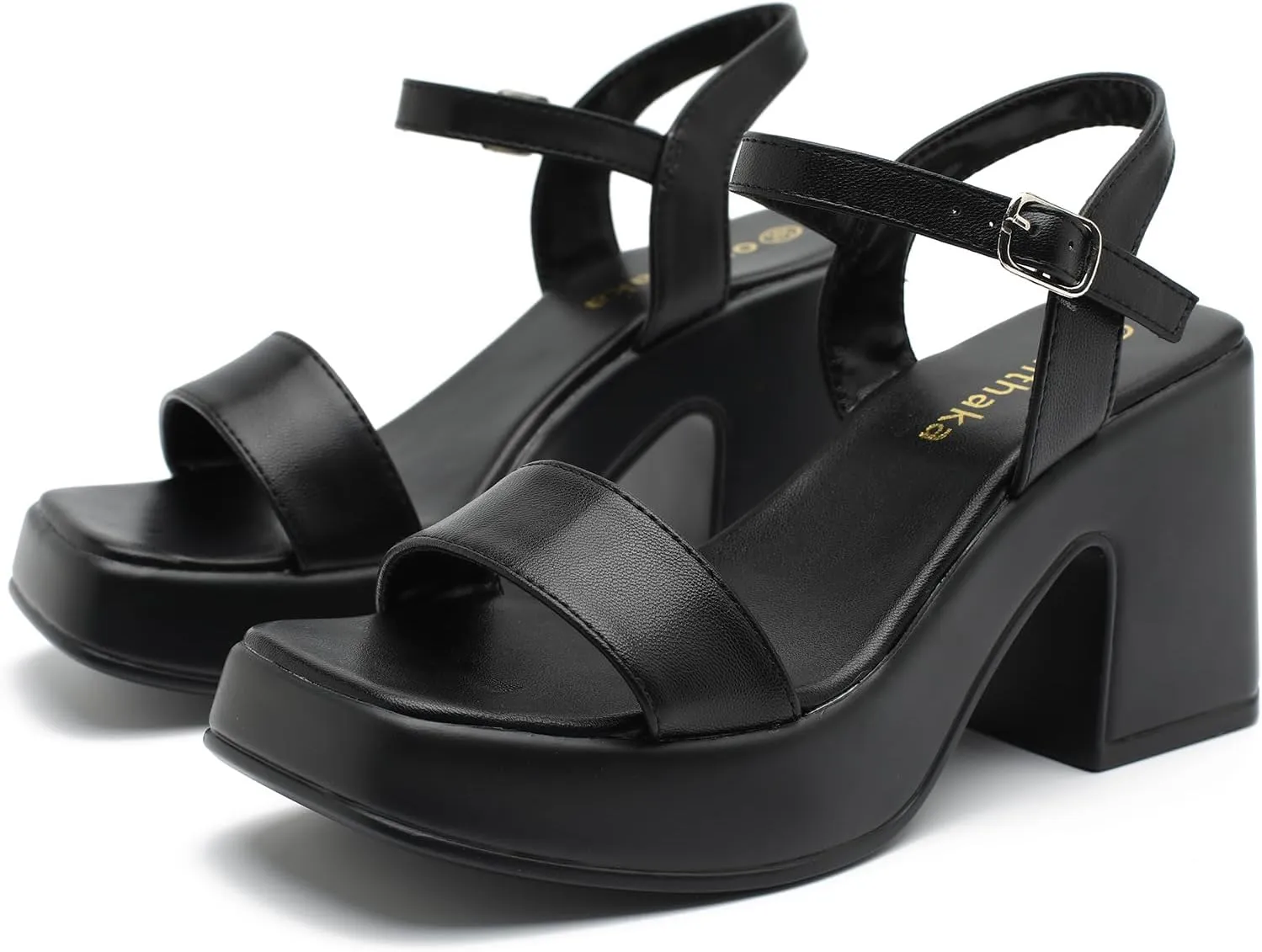 Women's Platform Heeled Sandals Comfortable Block Chunky Open Toe Ankle Strap Heels Fashion Wedding Party Evening Prom Dance Dress Shoes