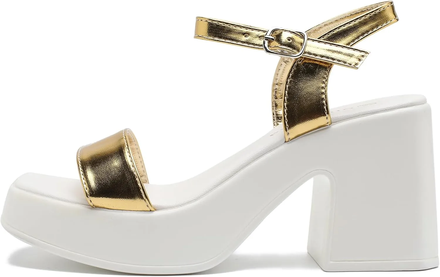 Women's Platform Heeled Sandals Comfortable Block Chunky Open Toe Ankle Strap Heels Fashion Wedding Party Evening Prom Dance Dress Shoes