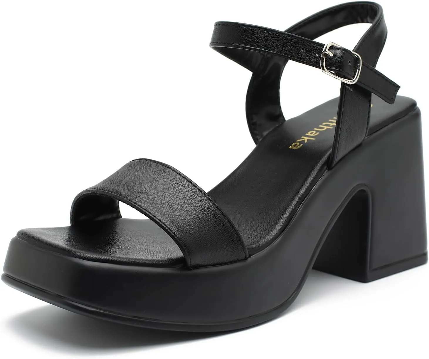 Women's Platform Heeled Sandals Comfortable Block Chunky Open Toe Ankle Strap Heels Fashion Wedding Party Evening Prom Dance Dress Shoes