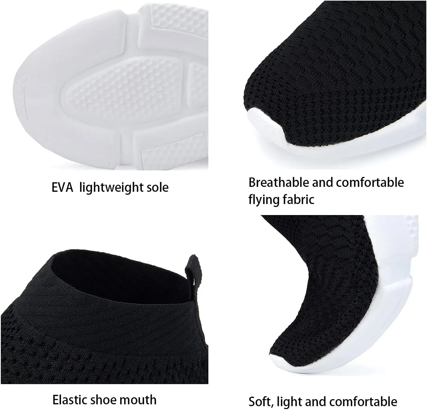 Women's Slip On Socks Sneakers Walking Shoes Running Tennis Athletic Gym Workout Non Slip Athletic Fashion Sneakers