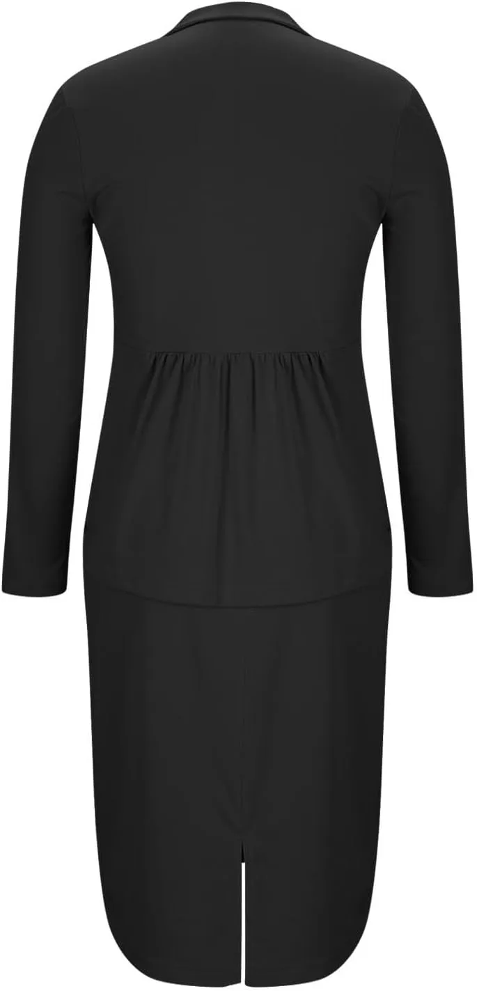 Womens Suits 2 Piece Set Business Skirt Suit Set Long Sleeve Blazer and Skirt Suit Set Casual Work Office Outfits
