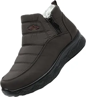 Womens Winter Snow Boots Women Ankle Booties Warm Fu Lined aterproof Insulated Slip On Outdoor Shoes