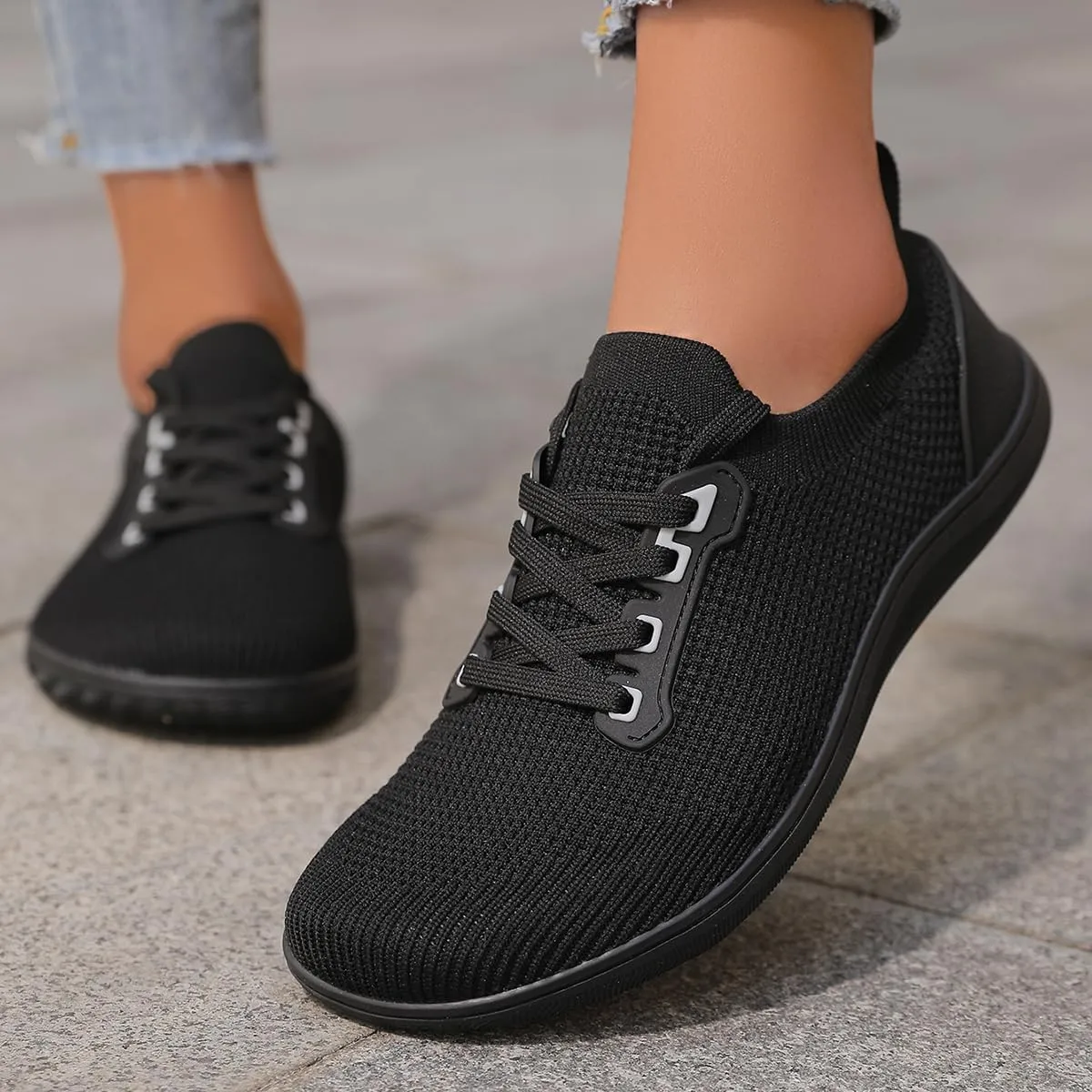 Women's/Men's Wide Barefoot Shoes,Minimalist Style Sneakers,Zero Drop Outdoor Walking Shoes