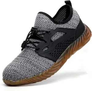 Work Shoes Steel Toe Safety Shoes Puncture Proof Construction Shoes Comfortable Non-Slip Sneakers