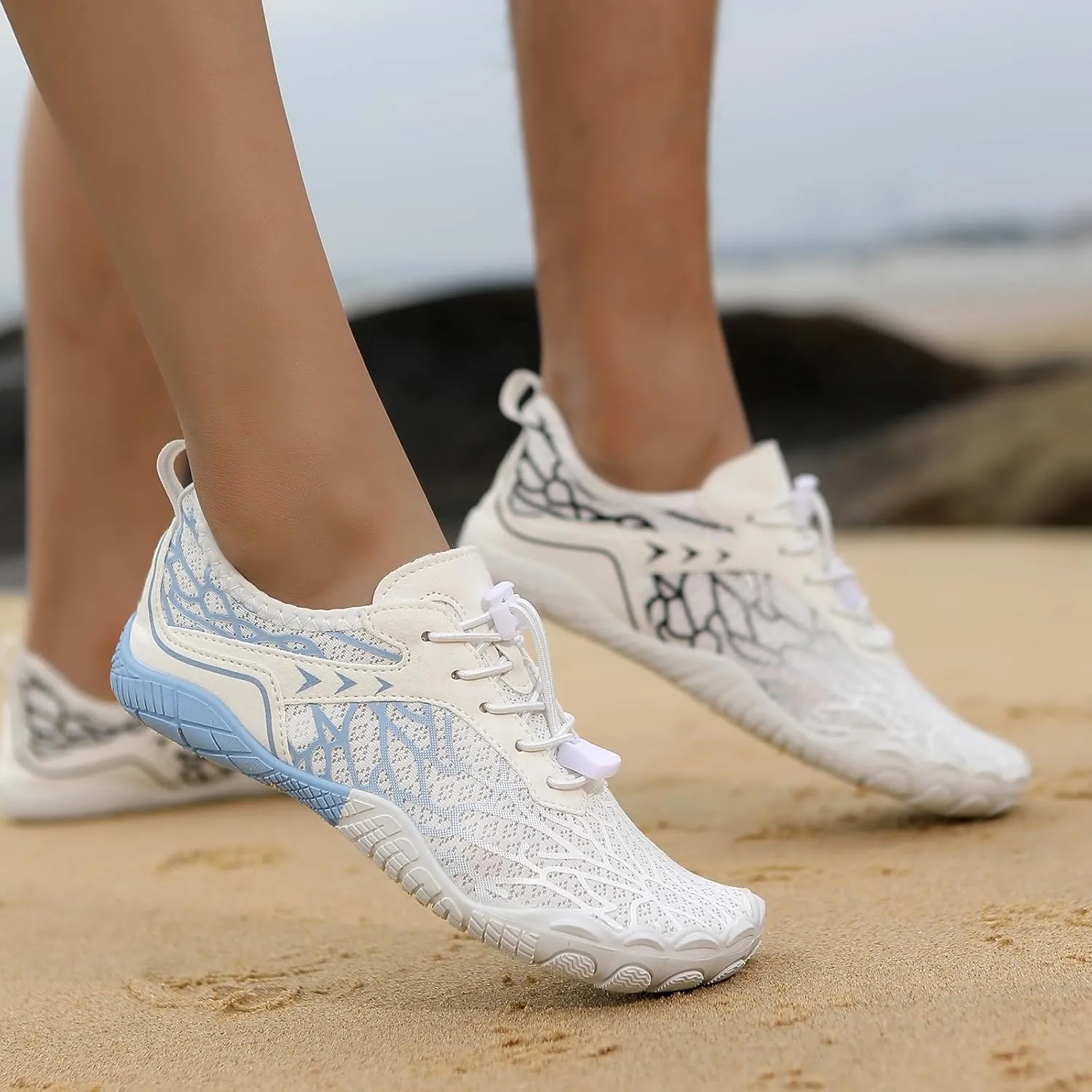 XNIRON Hike Barefoot Shoes for Womens Men,Quick Dry Water Shoes,Beach Pool Aqua Swim Surf Hiking Walking Shoes,Non-Slip Athletic Footwear Wide Toe Water Shoes